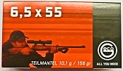 Náboj Geco 6,5x55 TM 10,1g 20 ks