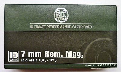Náboj RWS 7mm Rem. Mag. ID 11,5g 20 ks