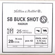 Náboj S&B 20x76 Buck Shot Mag. 5,16mm 25ks