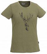 Triko PINEWOOD Red Deer dámské 3038-713 olivové vel. XS