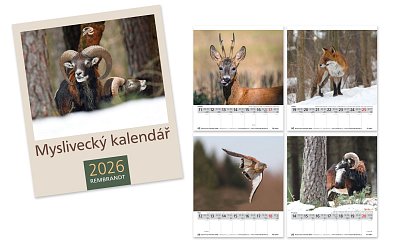 Kalendář myslivecký REMBRANDT 2026
