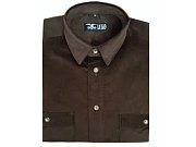 Košile LUKO 252207 hnědý manšestr vel. 47