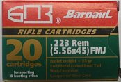 Náboj Barnaul .223 Remington 4g FMJ 20 ks