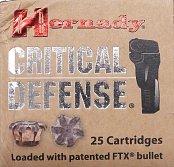 Náboj Hornady 38 Special +P Critical Defense FTX CD 110gr. 25 ks