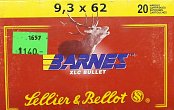 Náboj S&B 9,3x62 Barnes 20ks