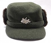 Čepice zimní loden,umělý kožich vel. 62