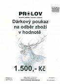 Dárkový poukaz v hodnotě 1500,-