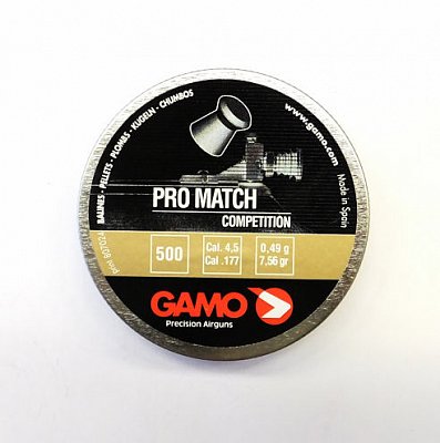 Diabolky Gamo Pro Match 4,5mm 500 ks plechová dóza