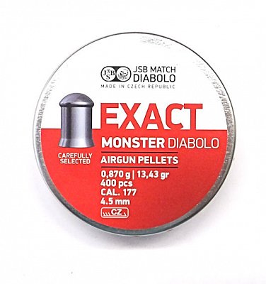 Diabolo JSB Exact Monster 4,5mm 0,870g 400 ks