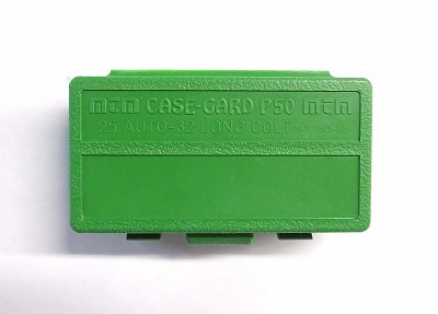 Krabička na náboje MTM r. 6,35mm - 7,65mm 50ks
