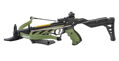 Kuše pistolová MANKUNG TC S2-G ALLIGATOR 80lb. zlamovací zelená