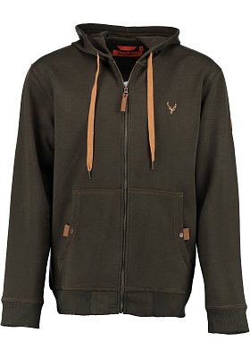 Mikina ORBIS 418000-3932/56 zelená s kapucí vel. XXL