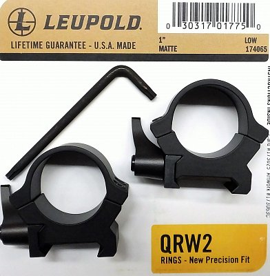 Montáž Leupold QRW2 25,4mm rychloupínací nízké matné 