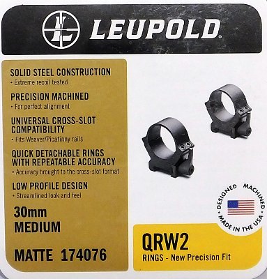 Montáž Leupold QRW2 30 mm střední matné 