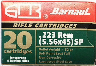 Náboj Barnaul .223 Remington 3,56g SP