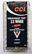 Náboj CCI .22 WMR Maxi-Mag TNT 50 ks