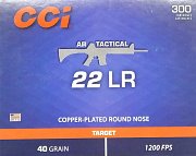 Náboj CCI .22LR AR Tactical CPRN 40gr 300ks