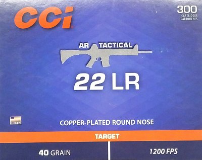 Náboj CCI .22LR AR Tactical CPRN 40gr 300ks