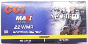 Náboj CCI r. 22WMR Maxi Mag. JHP "Meat Eater" 200ks