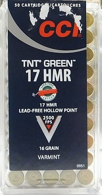 Náboj CCI 17 HMR TNT Green 50ks