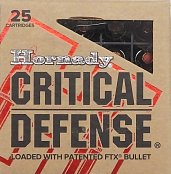 Náboj HORNADY 7,65Brow. Critical Defense 60gr. FTX 25ks