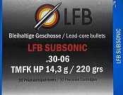 Náboj LFB 30-06Spr. TMFK HP Subsonic 14,3g 10ks