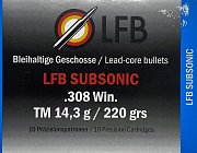 Náboj LFB 308 Win. TM Subsonic 14,3g 10ks