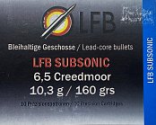 Náboj LFB 6,5 Creedmoor Subsonic 10,3g 10ks