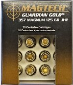 Náboj MAGTECH 357 Magnum GUARDIAN GOLD 8,1g JHP 20 ks