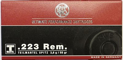 Náboj RWS 223 Rem. TM 3,6g 20 ks