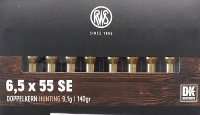 Náboj RWS r. 6,5x55 SE DK 9,1g 20ks