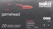 Náboj SAKO 222Rem. GAMEHEAD 3,2g SP 20ks