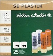 Náboj S&B 12x67,5 PLASTIK 32g 4mm 25ks