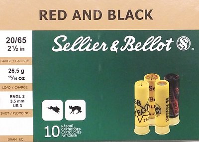 Náboj S&B 20x65 RED&BLACK 3,5mm
