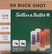 Náboj S&B 12x70 Buck Shot 25 ks