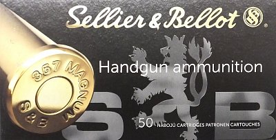 Náboj S&B r. 357Mag. SJHP 10,25g 50ks