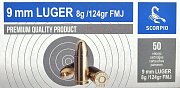 Náboj STV 9mm Luger Premium Quality FMJ 8g 50ks