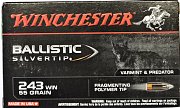 Náboj Winchester 243 Win. Ballistic Silvertip 3,56g 20 ks