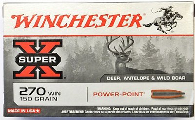 Náboj Winchester 270 Win. Power Point 9,72 g 20 ks