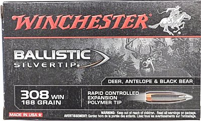 Náboj Winchester .308 Win. Ballistic Silvertip 10,89g 20 ks