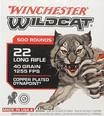 Náboj Winchester r. 22LR Wildcat 40gr 500ks