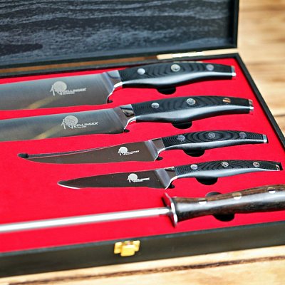 Nůž Dellinger sada nožů GS s ocílkou KH Handwork
