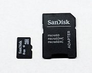 Paměťová SD karta 16GB s adaptérem