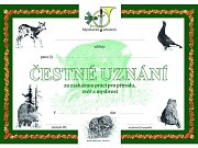 Pasovací list - čestné uznání