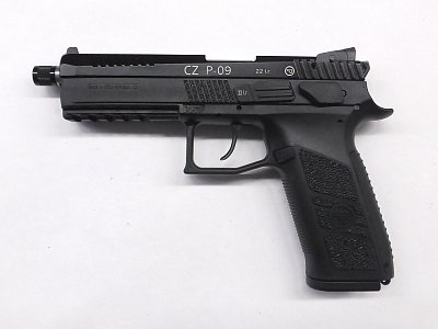 Pistole CZ P-09 Kadet černá r. 22LR se závitem M9x0,75