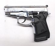 Plynová pistole ZORAKI 914 Auto lesklý chrom cal. 9mm