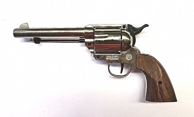 Plynový revolver BRUNI Single Action 6RD 380 nikl (PEACEMAKER)