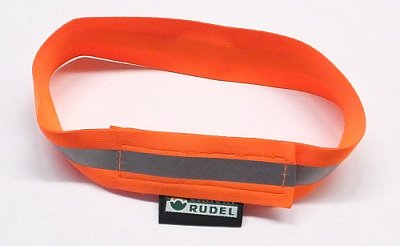 Reflexní obojek s reflexním pruhem oranžový 41 cm