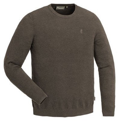 Svetr PINEWOOD Värnamo Crewneck 5049-207 hnědý vel.  M