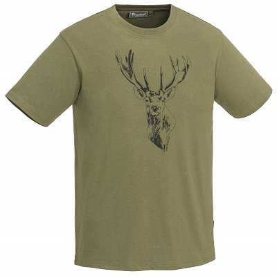 Triko PINEWOOD Red Deer 5038-713 olivové vel.  XL